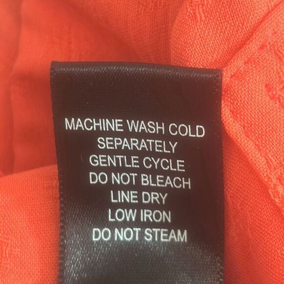 Soho rich coral orange swing skirt with pockets and stretch waist XL - Picture 8 of 8